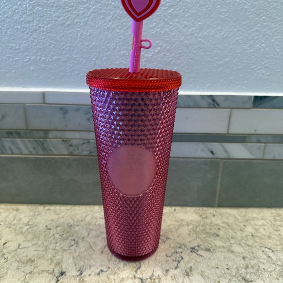 Disney Parks Starbucks Mickey Mouse Valentines Day Heart Pink‎ Tumbler - Picture 5 of 8